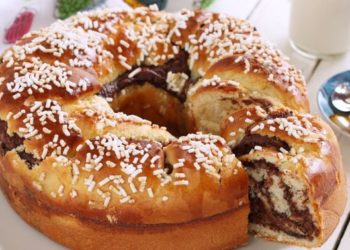 Ciambella di pan brioche alla Nutella