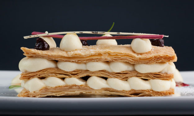 Millefoglie con crema diplomatica