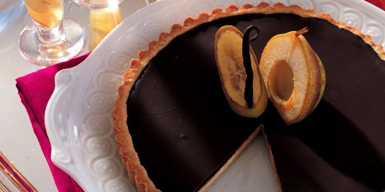 Torta di ricotta e cioccolato amaro