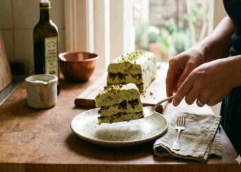 L’eclissi di dolcezza: Il semifreddo al pistacchio e cuore di fondente