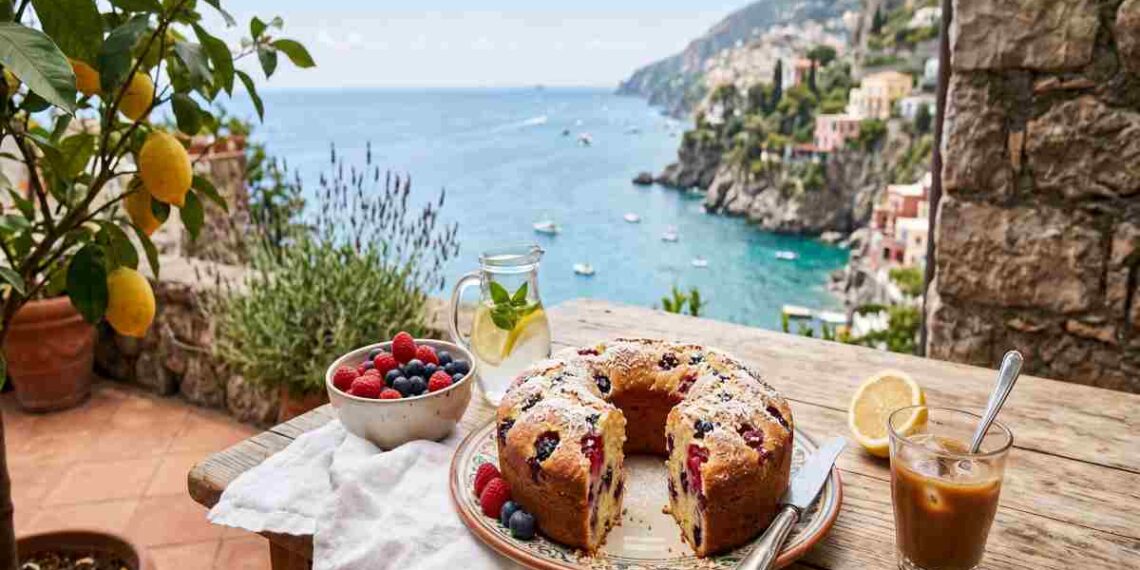 Profumo d’agosto: La ciambella soffice al limone, cocco e frutti di bosco