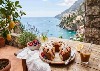 Profumo d’agosto: La ciambella soffice al limone, cocco e frutti di bosco
