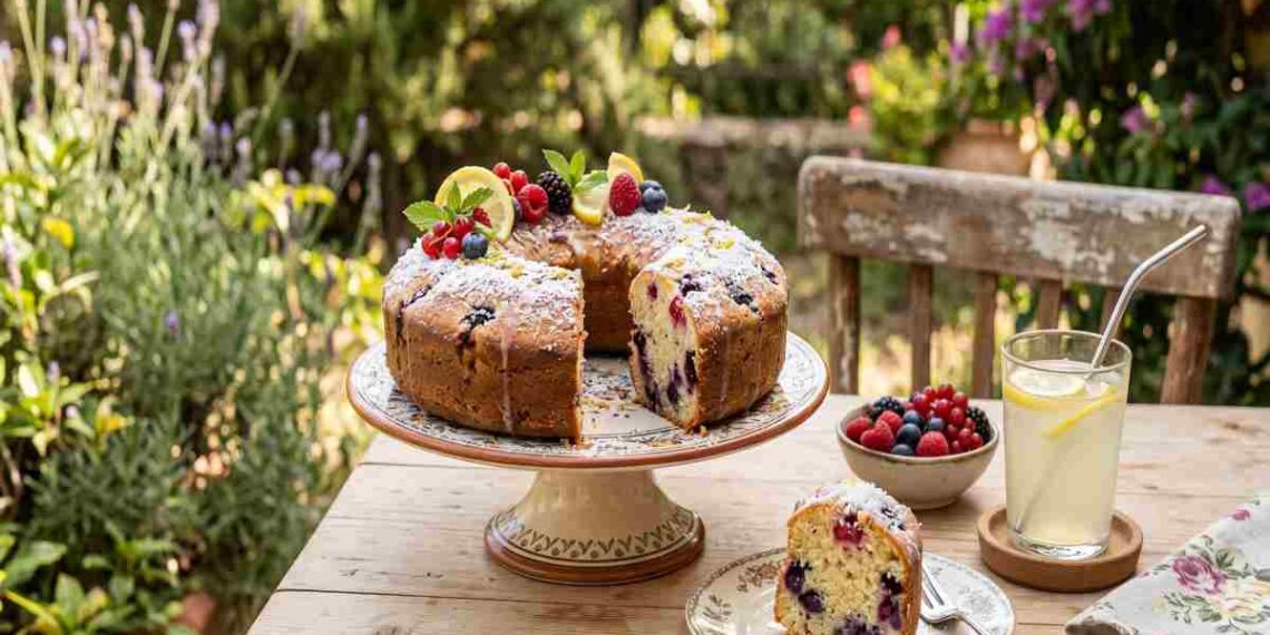 Il dolce dell’estate: Ciambella soffice al limone, cocco e frutti di bosco